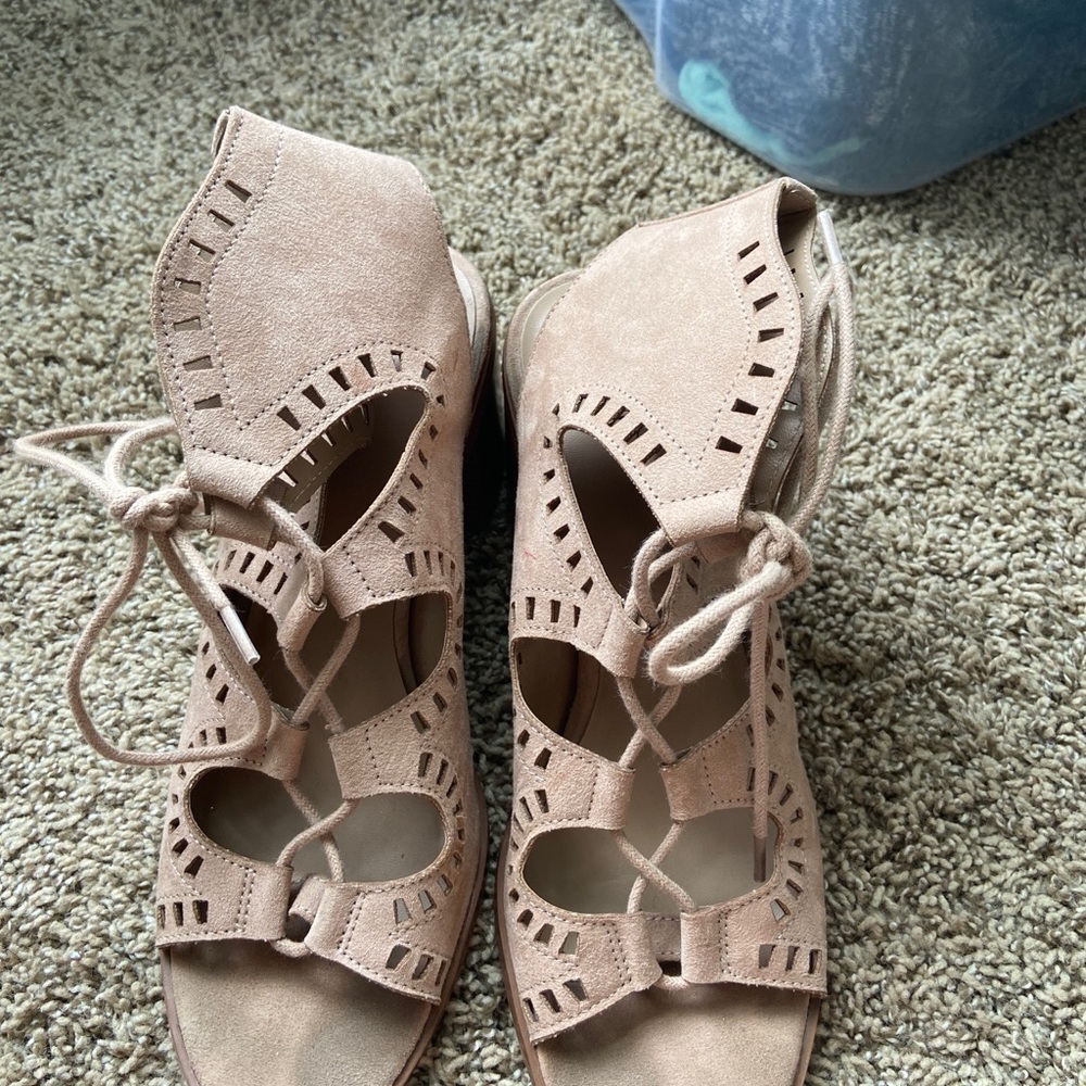 Target lace up bohemian heels